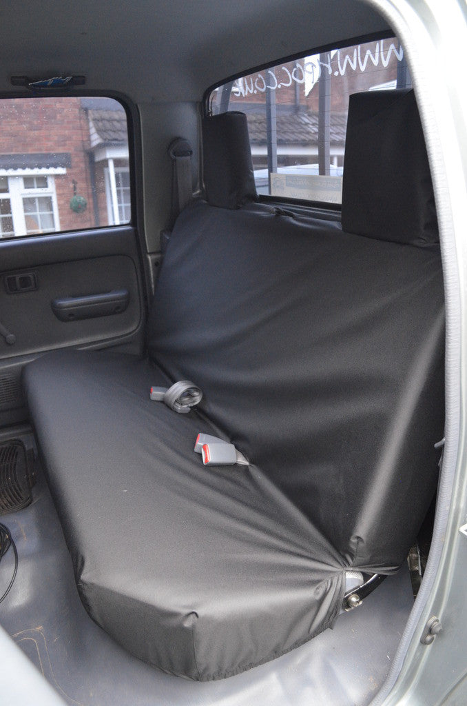 Toyota Hilux 2002 - 2005 Seat Covers Rear Seat Covers / Black Scutes Ltd