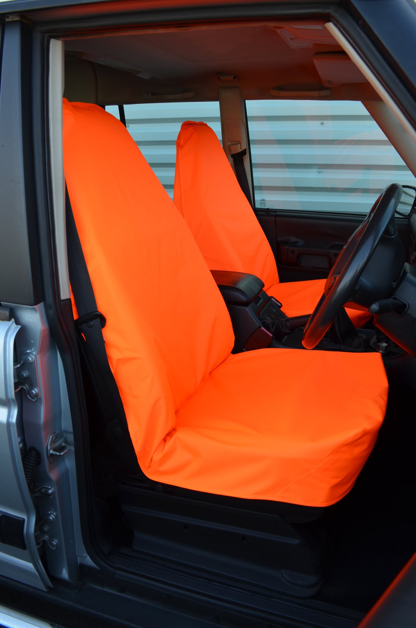Universal Car &amp; Van Seat Cover Orange / Front Pair Scutes Ltd