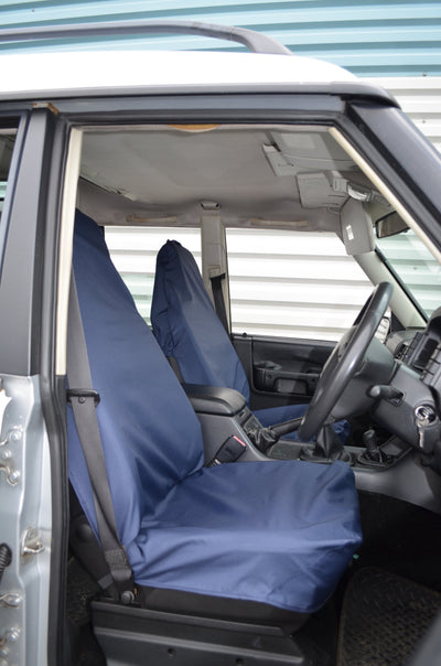 Universal Car &amp; Van Seat Cover Navy Blue / Front Pair Scutes Ltd