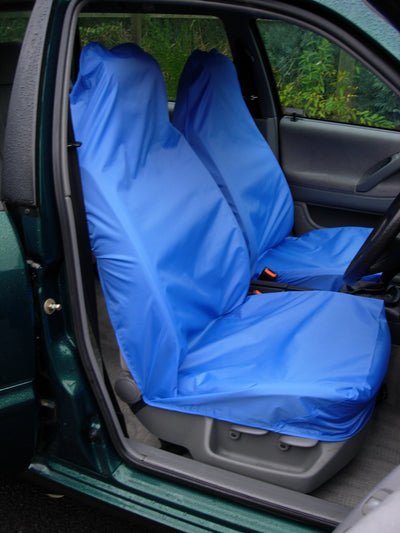 Universal Car &amp; Van Seat Cover Blue / Front Pair Scutes Ltd