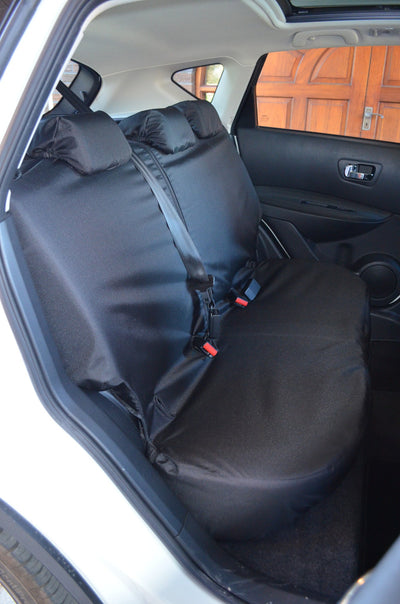 Nissan Qashqai 2007 - 2013 Tailored Seat Covers Black / Rear Scutes Ltd